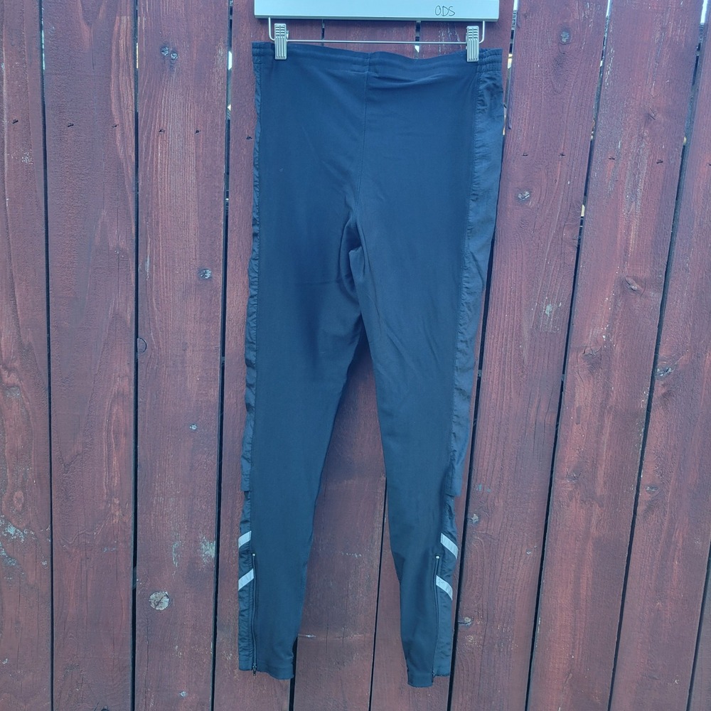 Vintage Nike International Running Pants Tights Black Sz M Streetwear Gorpcore - Picture 2 of 11
